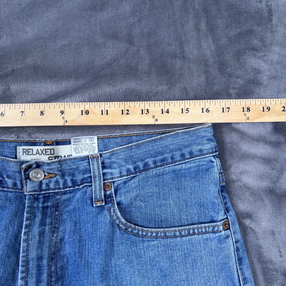 Levis 559 Mens Relaxed Straight Leg Jeans Medium Wash Blue 33x34 005590754 - Picture 10 of 11
